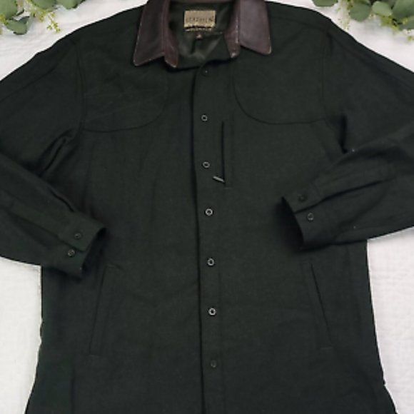 Cabela's Jackets & Coats Cabelas Hunting Fishing Leather Collar